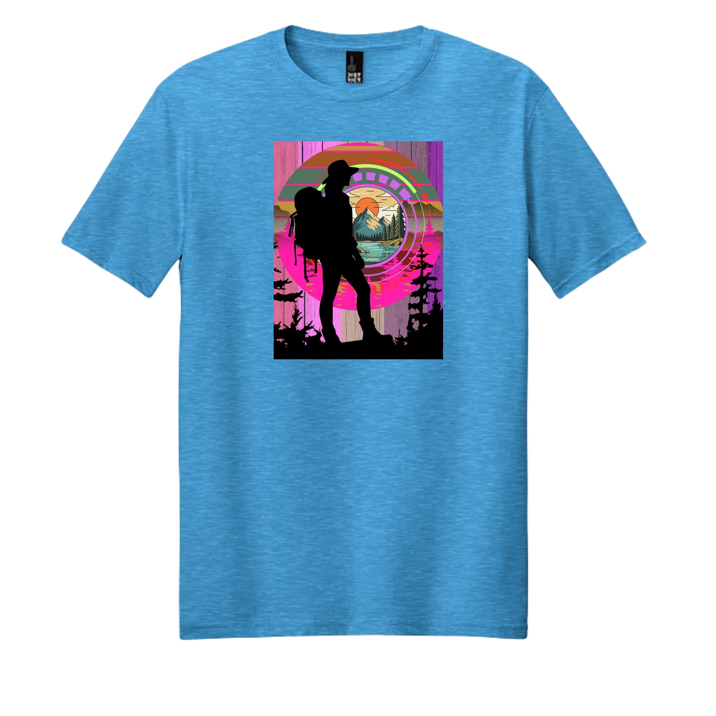 Heathered Bright Turquoise - DM108 - FRONT