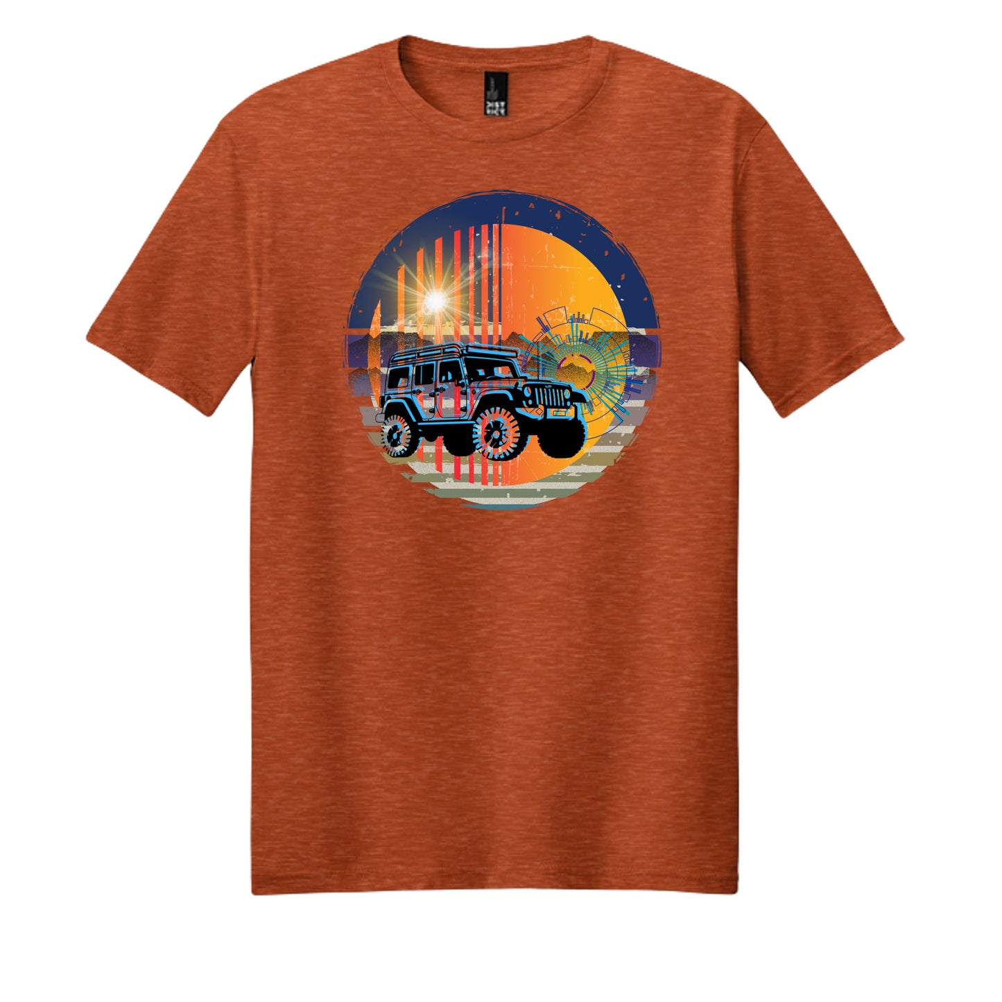 Deep Orange Heather - DM108 - FRONT