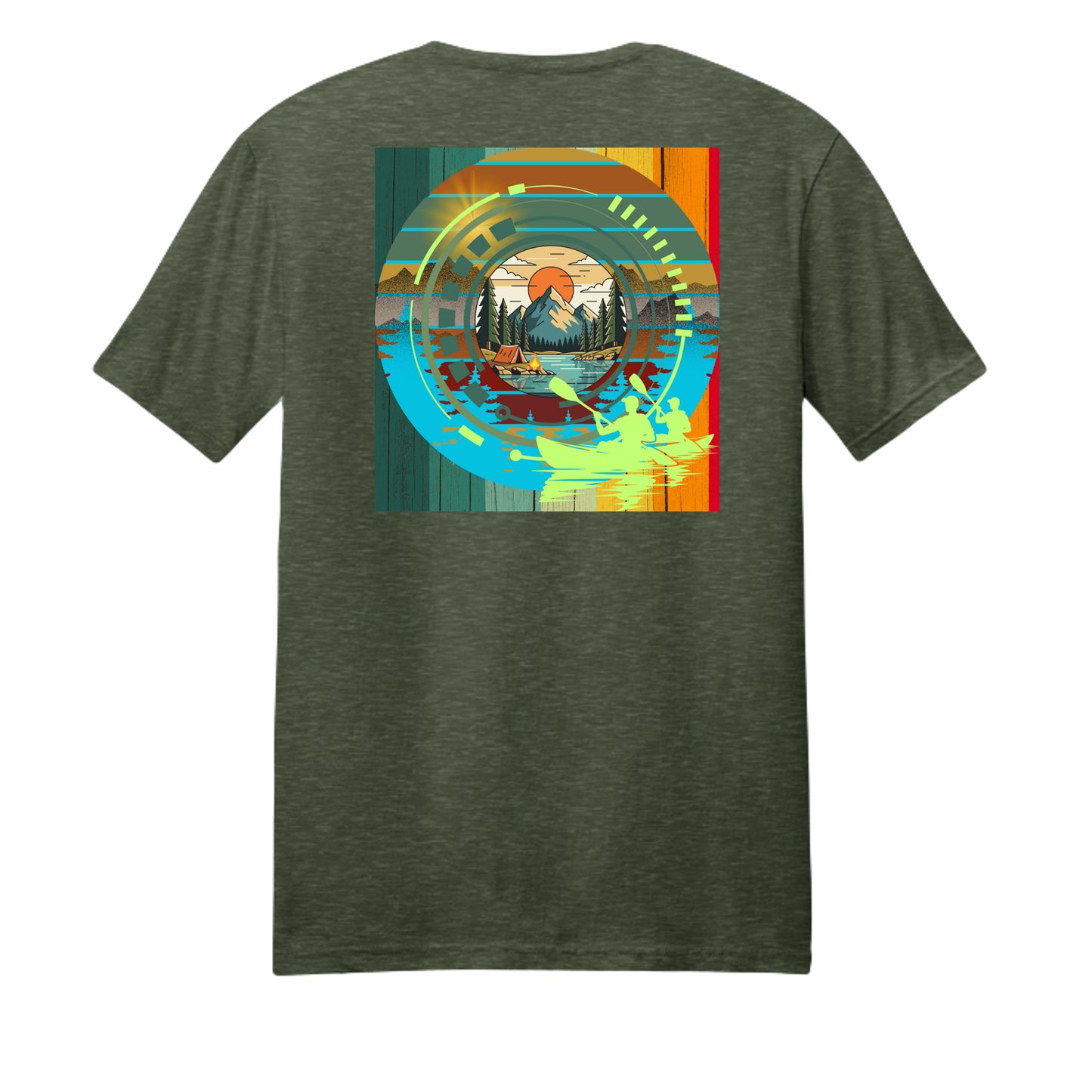 Heathered Forest Green - DM108 - BACK