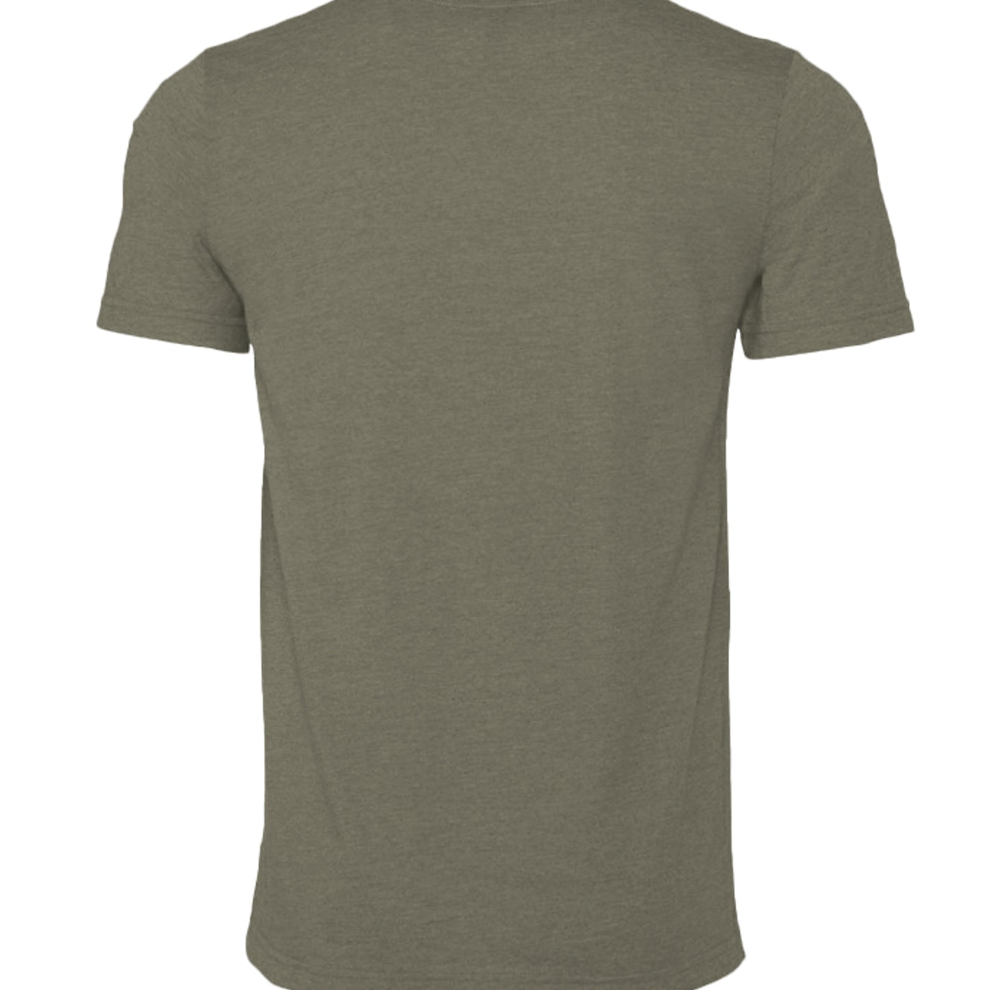 Heather Military Green - 3001CVC - BACK