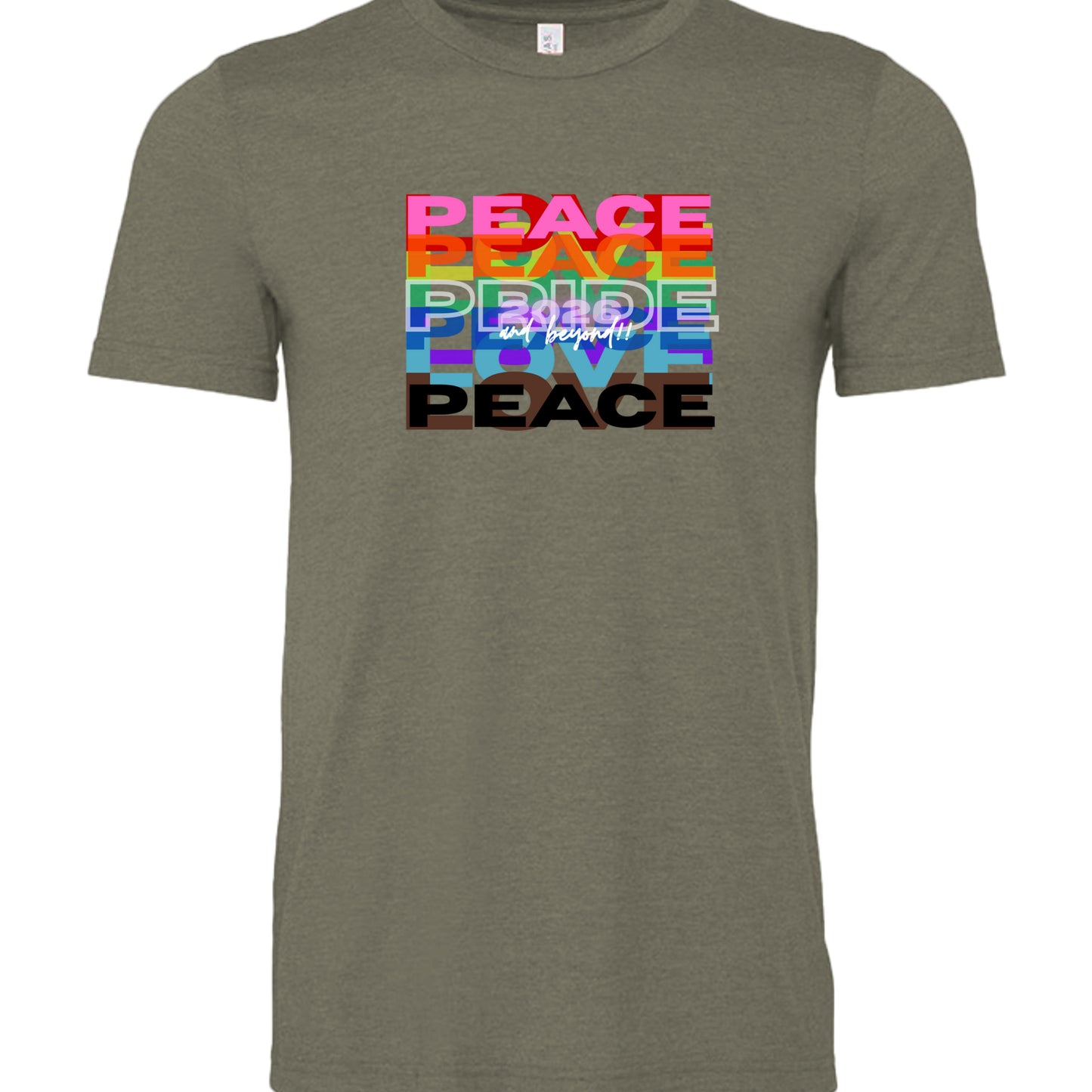 Heather Military Green - 3001CVC - FRONT