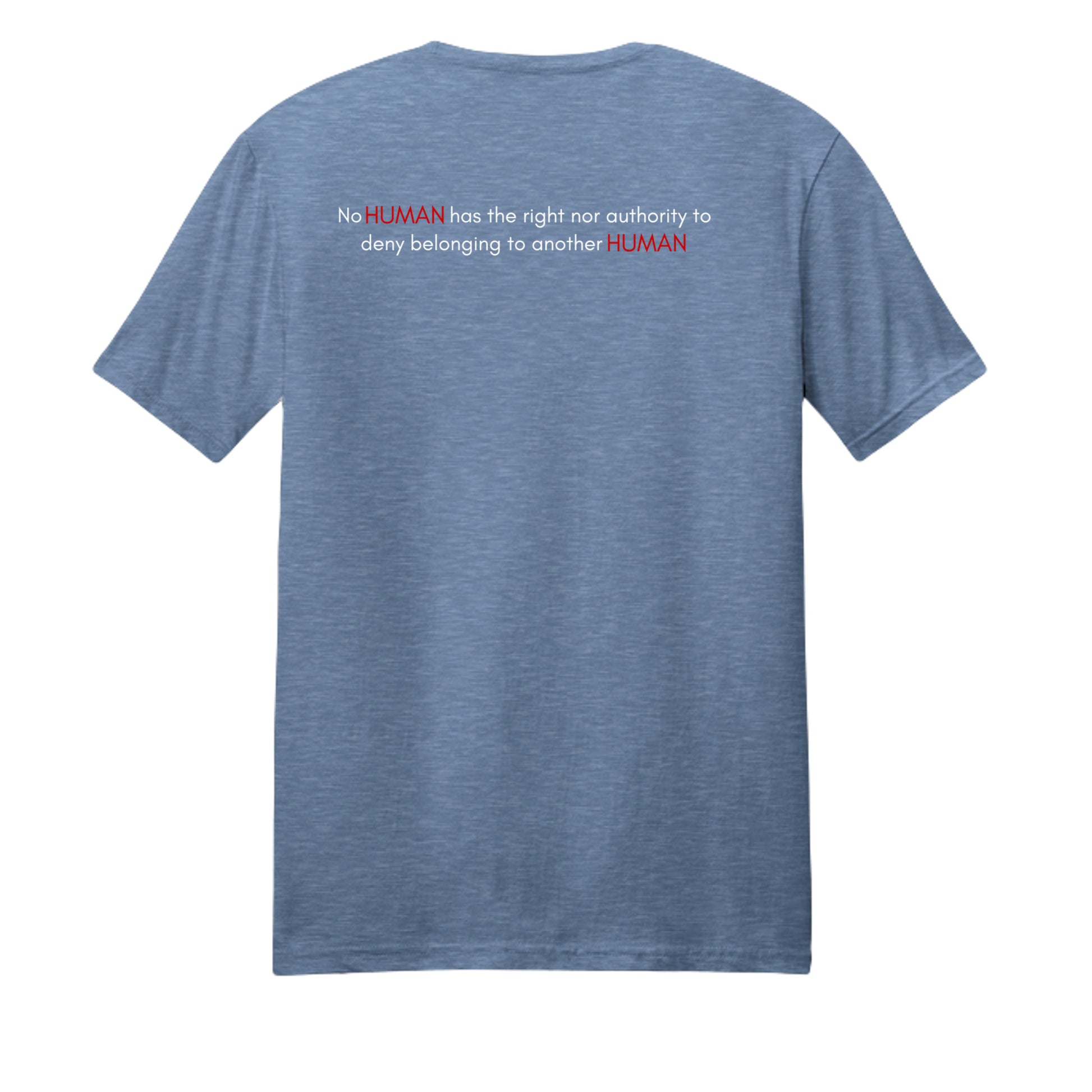 Athletic Blue Tri Blend - 254 - BACK