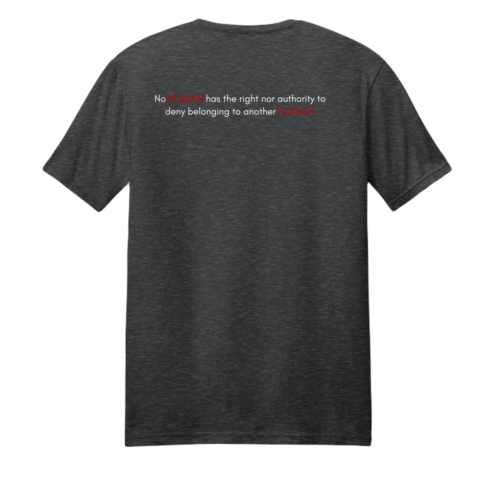 Solid Black Tri Blend - 254 - BACK