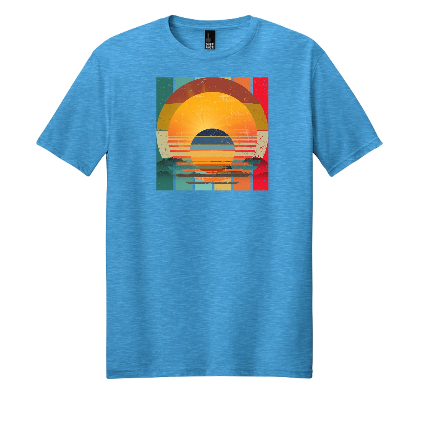Heathered Bright Turquoise - DM108 - FRONT