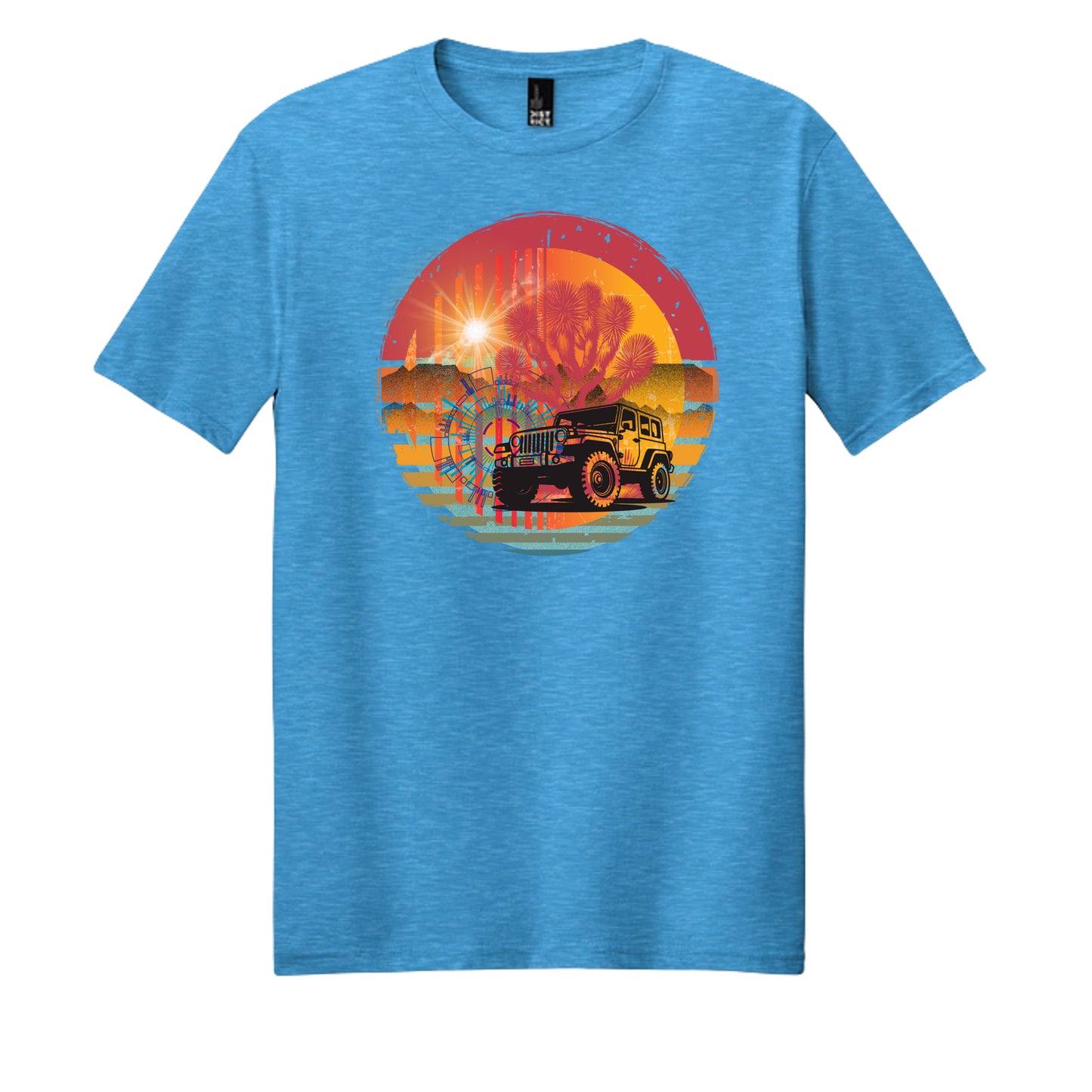 Heathered Bright Turquoise - DM108 - FRONT
