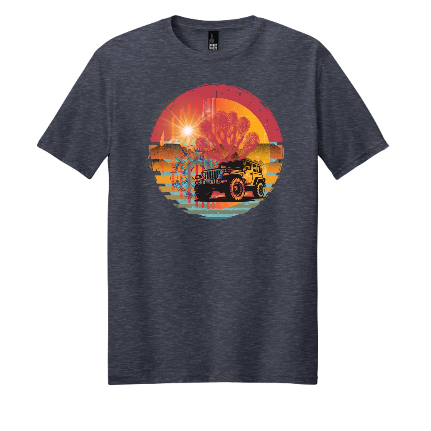 Heathered Navy - DM108 - FRONT