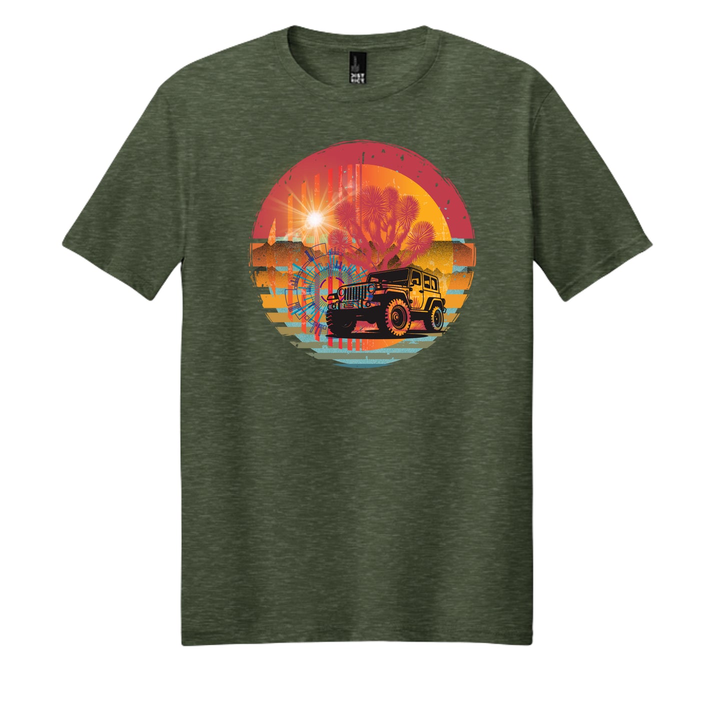 Heathered Forest Green - DM108 - FRONT