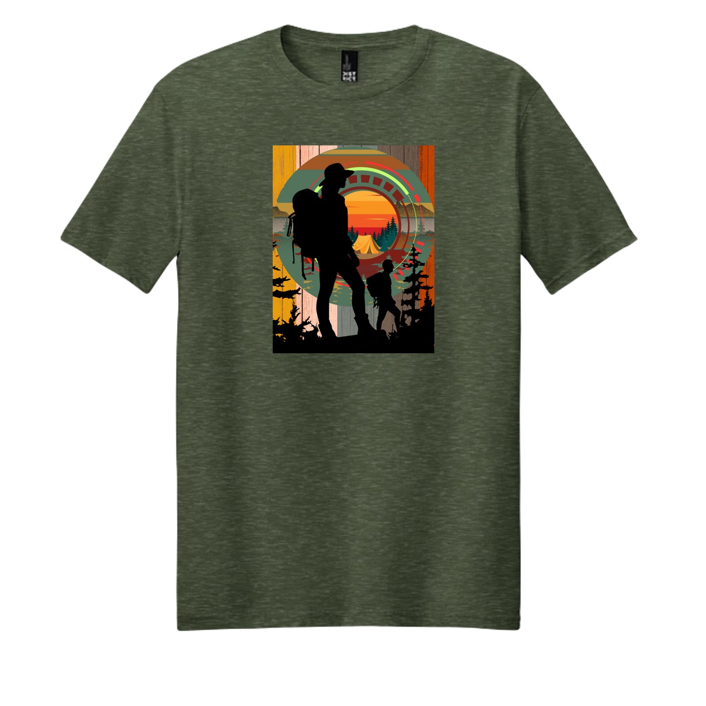 Heathered Forest Green - DM108 - FRONT