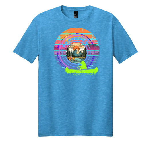 Heathered Bright Turquoise - DM108 - FRONT
