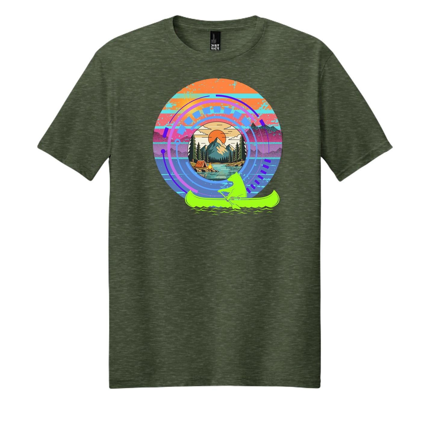 Heathered Forest Green - DM108 - FRONT