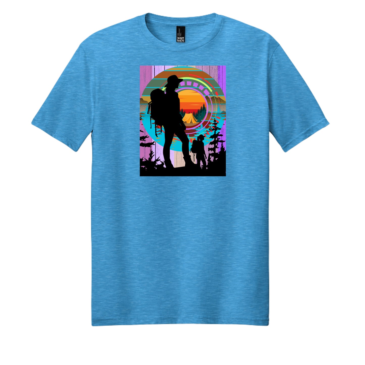 Heathered Bright Turquoise - DM108 - FRONT