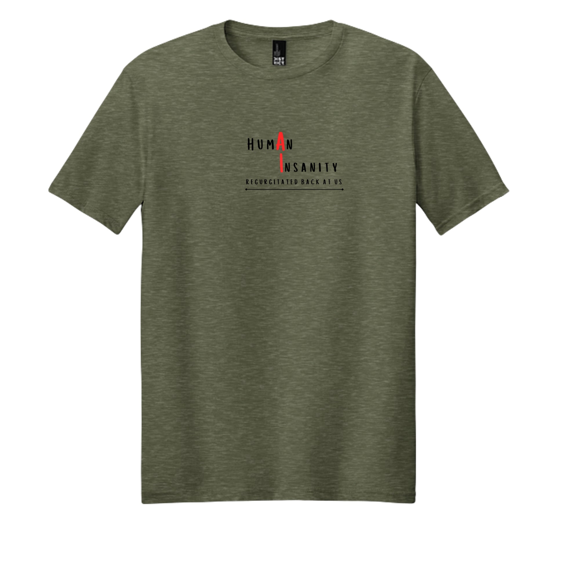 Heathered Olive - DM108 - FRONT