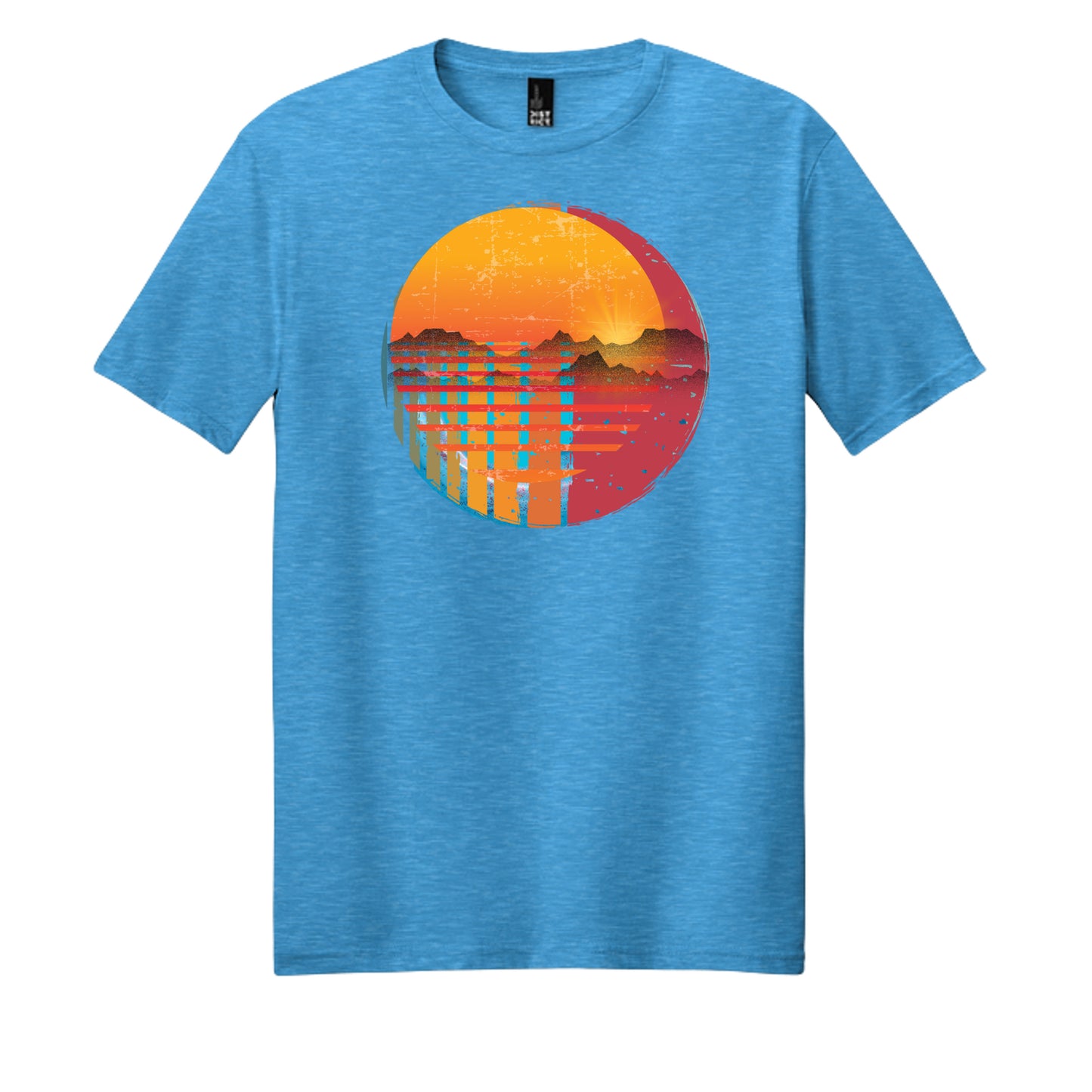 Heathered Bright Turquoise - DM108 - FRONT