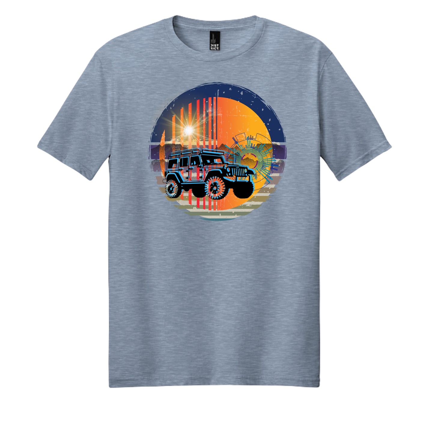 Flint Blue Heather - DM108 - FRONT