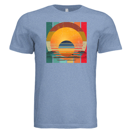 Solid Blue Triblend - 3413C - FRONT