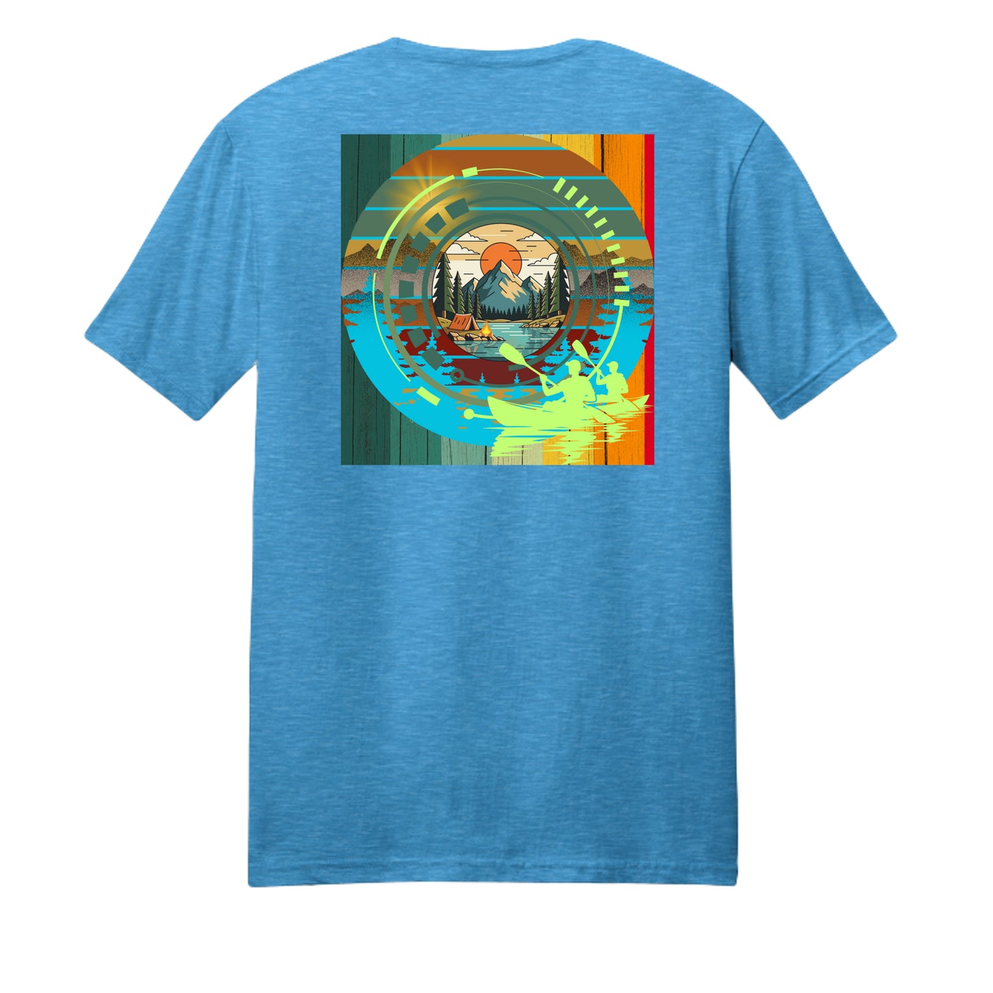 Heathered Bright Turquoise - DM108 - BACK