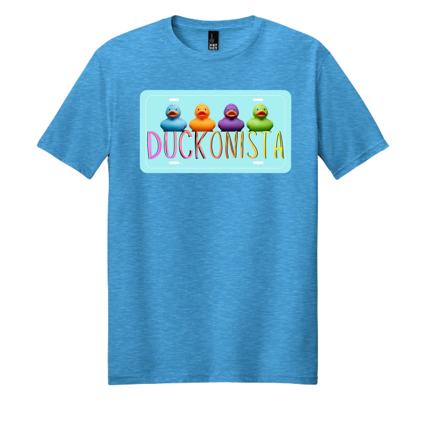 Heathered Bright Turquoise - DM108 - FRONT