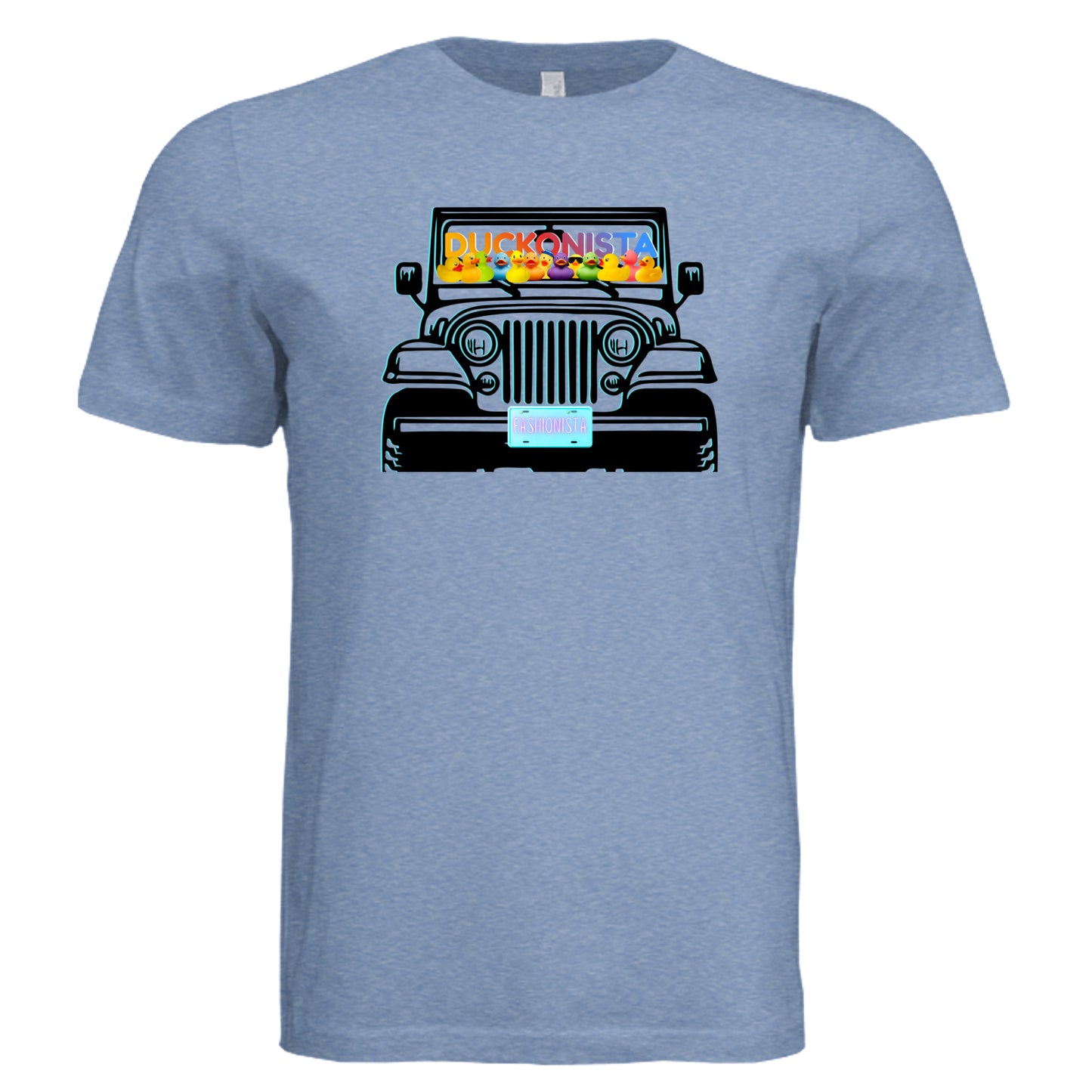 Solid Blue Triblend - 3413C - FRONT