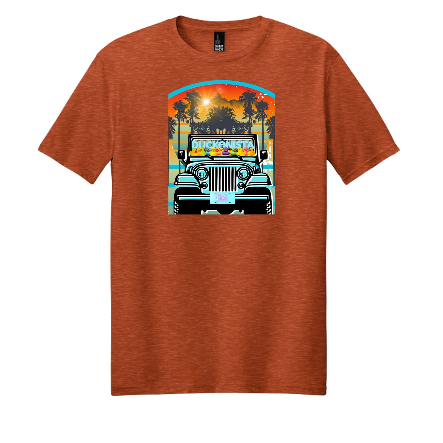 Deep Orange Heather - DM108 - FRONT