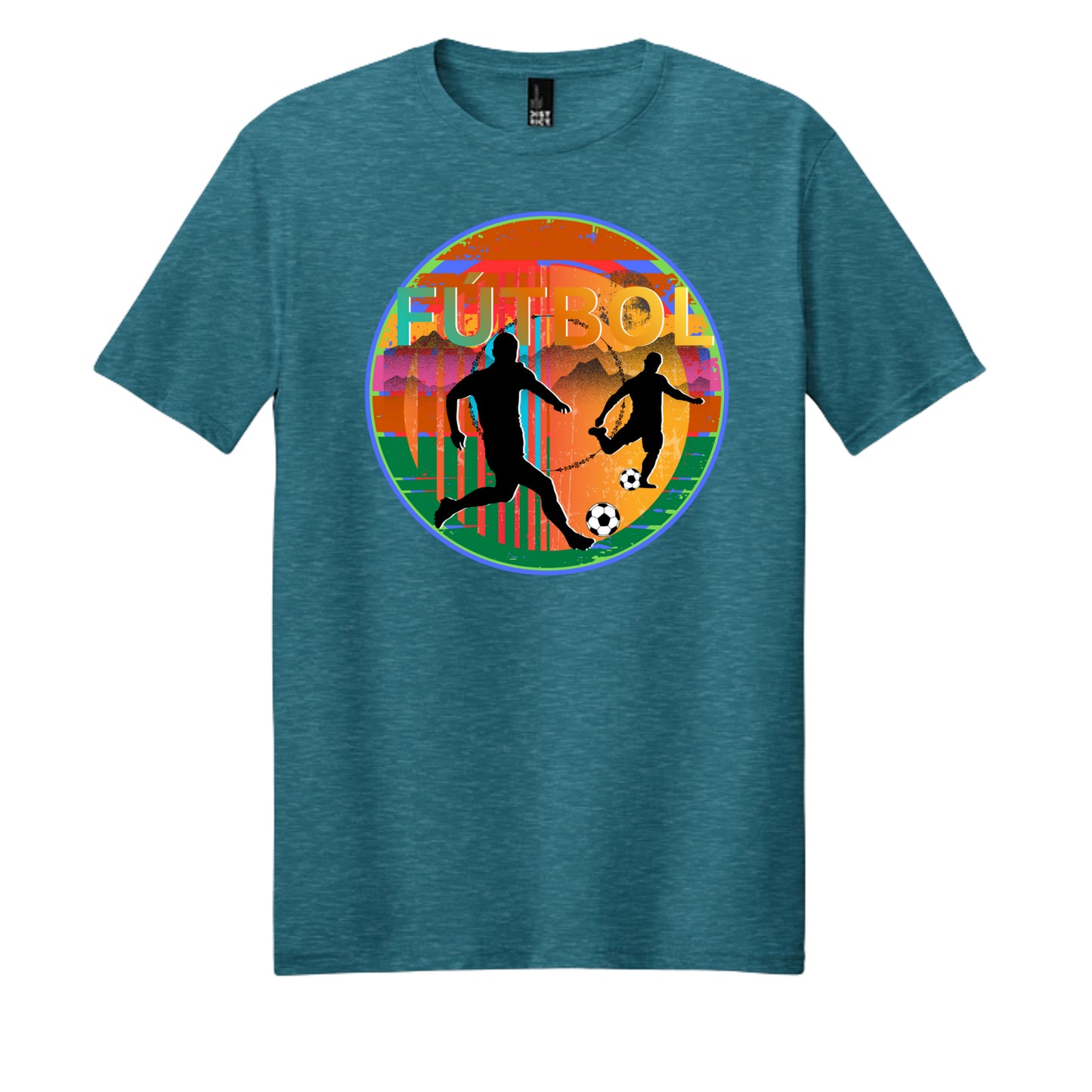 Heathered Teal - DM108 - FRONT