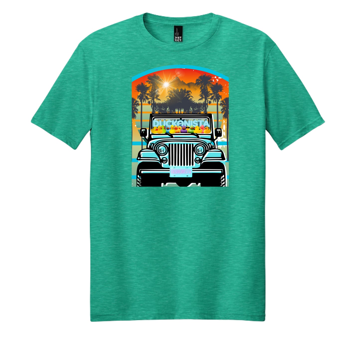 Aqua Heather - DM108 - FRONT