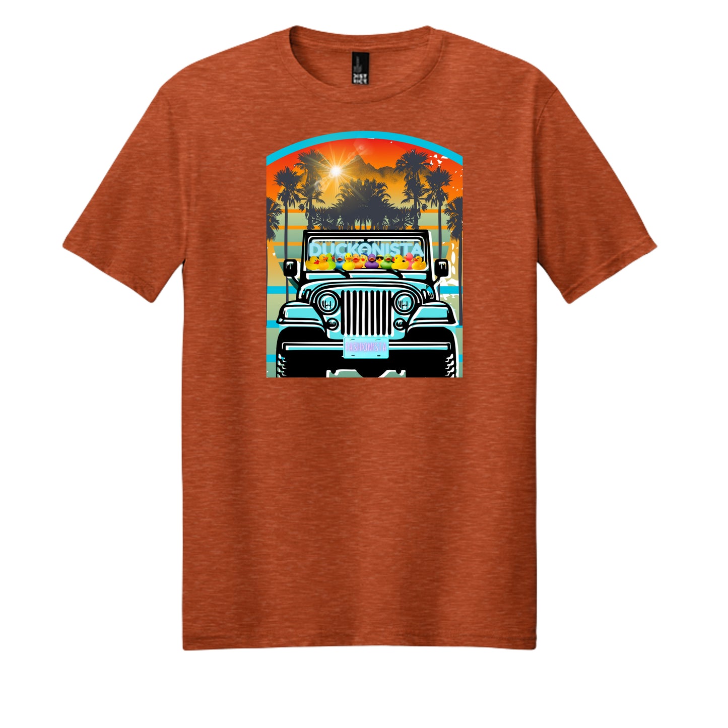 Deep Orange Heather - DM108 - FRONT