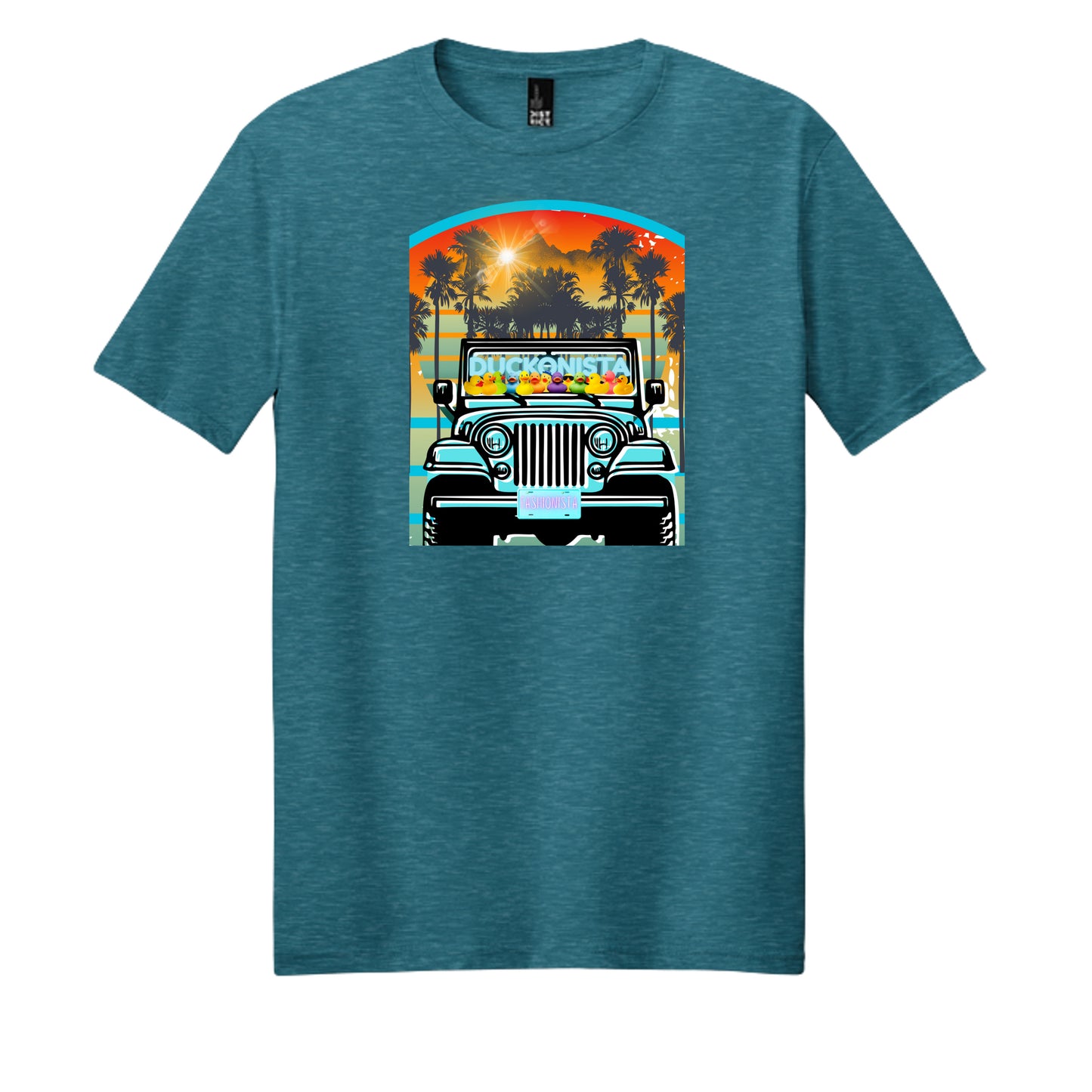Heathered Teal - DM108 - FRONT