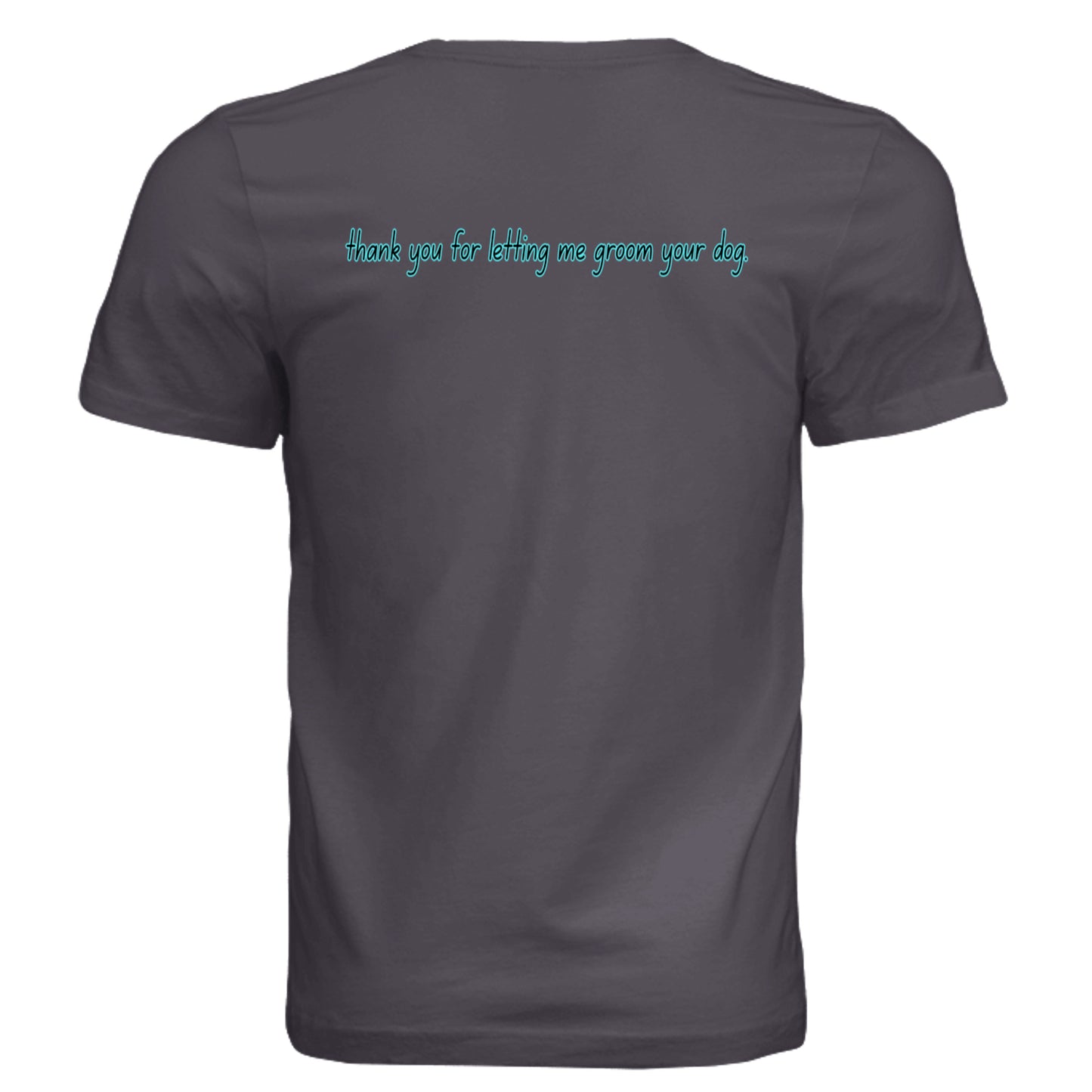 Solid Dark Grey Triblend - 3413C - BACK
