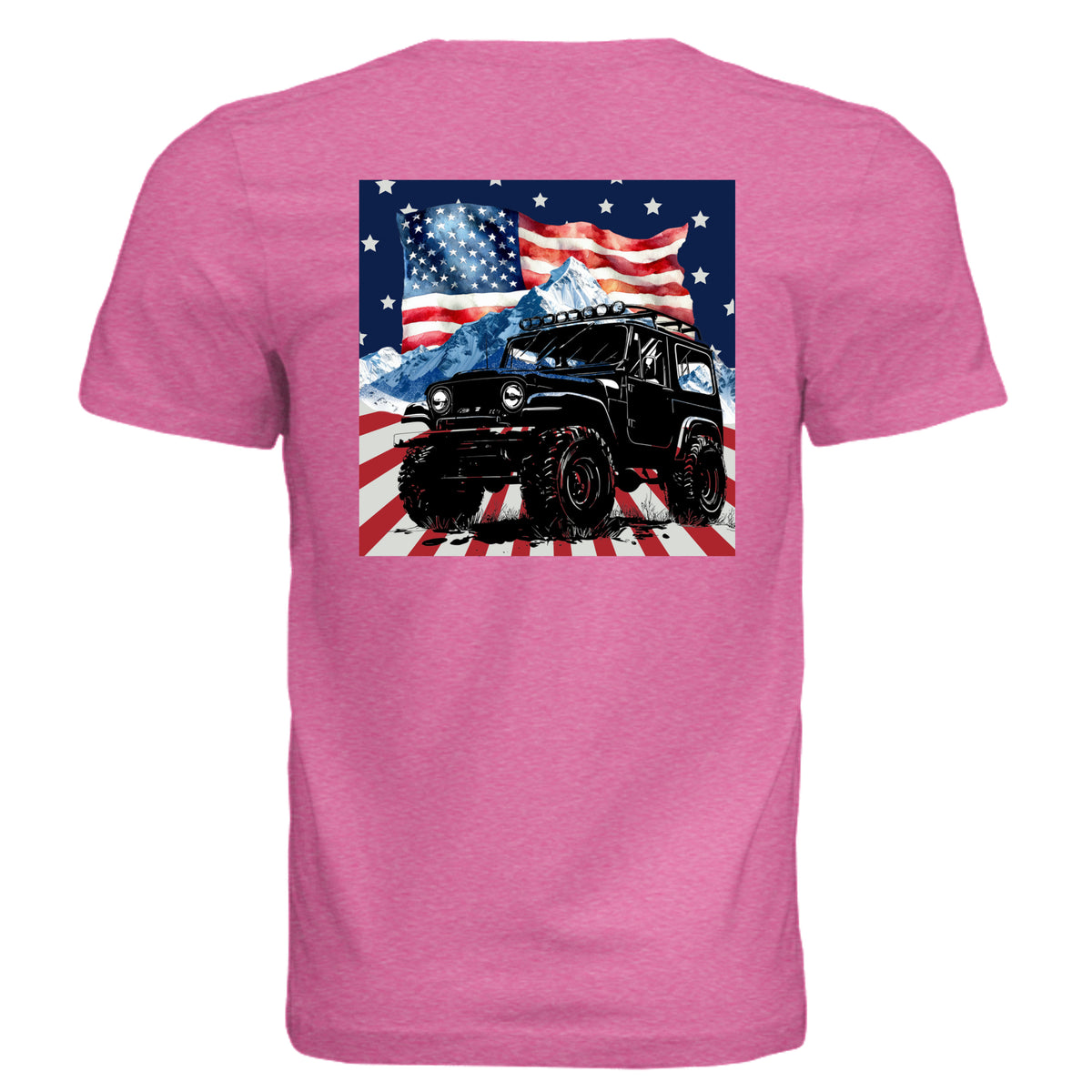 Charity Pink Triblend - 3413C - BACK